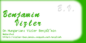 benjamin vizler business card